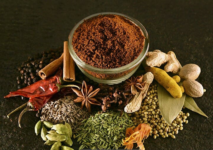 Indian spices biryani masala powder