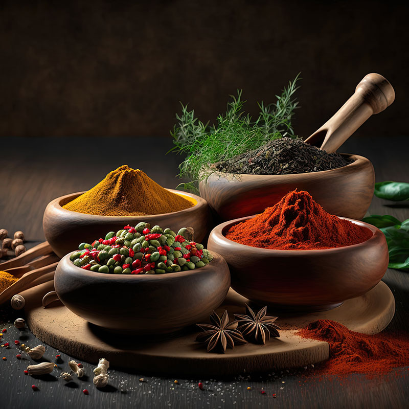 Indian spices customized seasoning blends