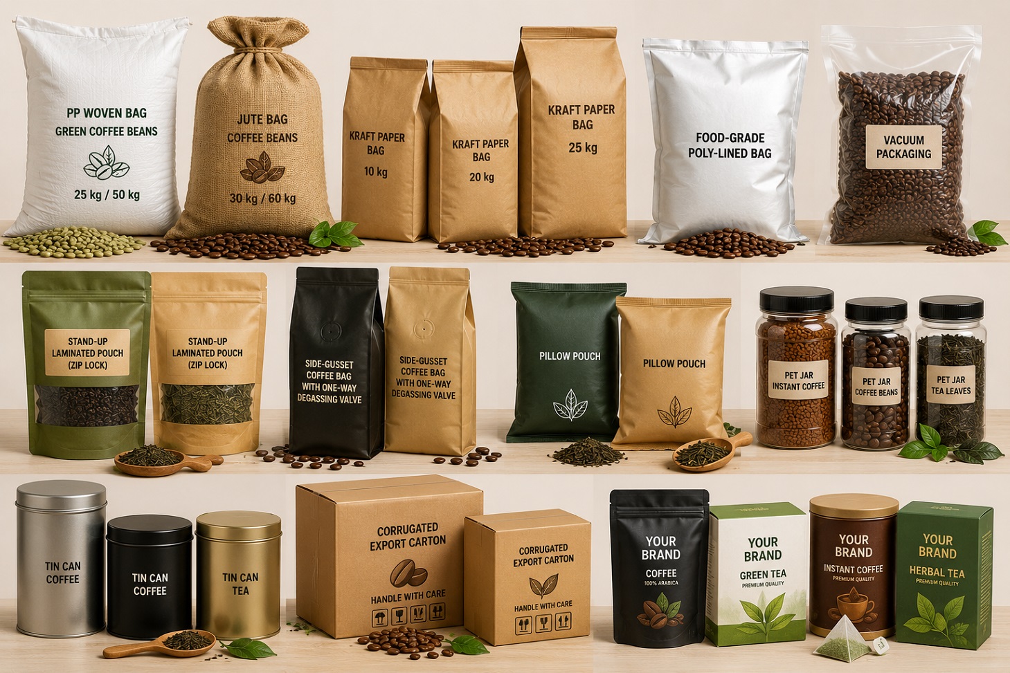 coffee-tea packaging solutions for coffee & tea
