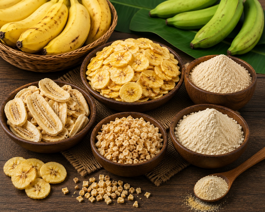 Dehydrated Vegetables & FRUITS banana