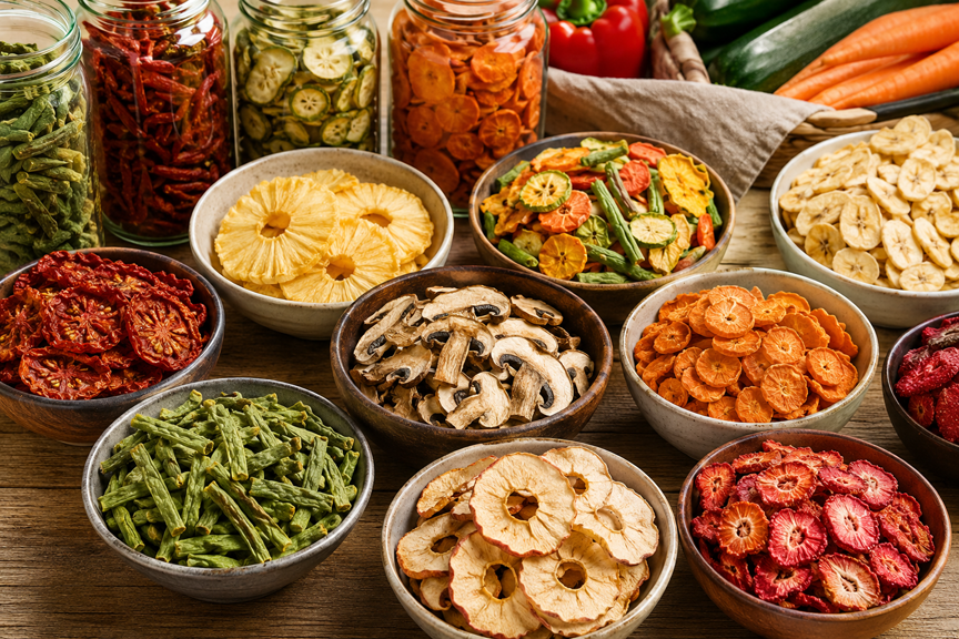 HOME dehydrated vegiis and fruits