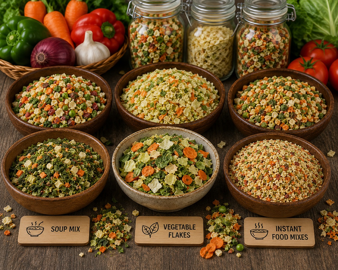 Dehydrated Vegetables & FRUITS mixedveggee